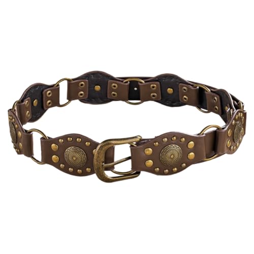 Western Leather Belts Cowgirl Belts for Women Brown Country Belt