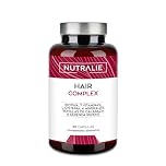 VITAMINAS PARA EL CABELLO Biotina + Zinc + Selenio - [PREMIO 2022] Pelo Mujer Hombre - Hair Complex con L-Cisteina - 90 Cápsulas Vegetarianas Nutralie