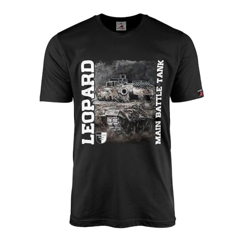 T-shirt Leopard 2A6 Lukas Wirp avec le motif du char allemand Leo II pour passionnés