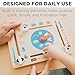 Montessori & Me Wooden Weather Board for Toddlers – Preschool Weather Chart & Daily Calendar for Kids, Interactive Toddler Calendar with Days of The Week, Months, Seasons & Temperatures