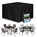 Wanocean Patio Furniture Covers Waterproof, Outdoor Furniture Cover with Storage Bag, Outdoor Table and Chair Cover for Rain, UV, Snow and Dust?55" L x 55" W x 35" H?