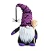 Pipihome Pupazzo di peluche per Halloween GNOME senza viso, bambola con pose in piedi, per decorazione di feste, decorazione natalizia, decorazione da tavolo (ragno viola)