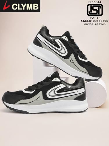 Image of CLYMB Kian Black Casual Running /Walking /Sport Shoes for Men's