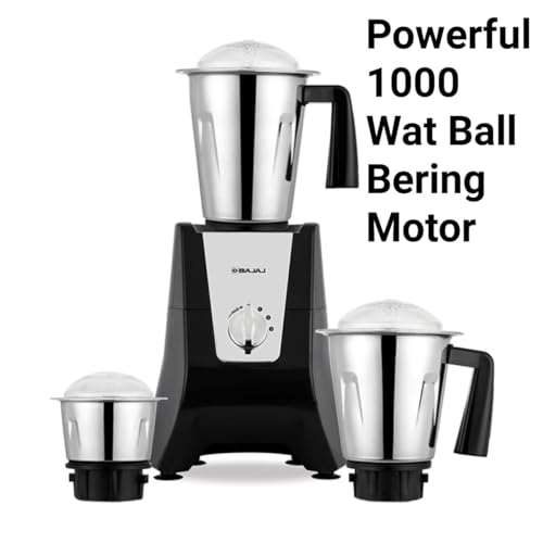 Image of Bajaj Mixer Grinder Model Nebula 1000W Colour Black