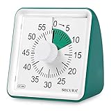 Gestión del tiempo: ¿Qué puedes hacer en 60 minutos? Mejora la gestión del tiempo, realiza tareas de manera eficaz, completa tu trabajo y fomenta el aprendizaje productivo con el temporizador visual de cuenta regresiva Secura de 60 minutos.