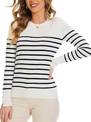 Navy Striped/ White