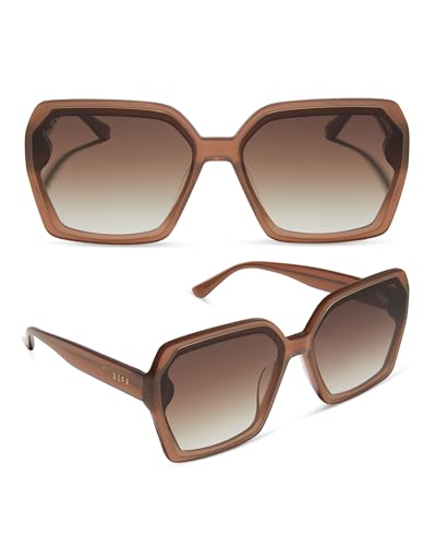 DIFF Presley Oversized Angled Sunglasses for Women UV400 Protection - Main Image