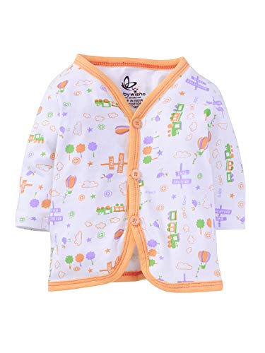 Image of babywish Baby Boys and Baby Girl Clothing Set 100% Cotton Full Sleeve Jhabla T-Shirt Trouser Pajama Newbrn Kids Clothes Set