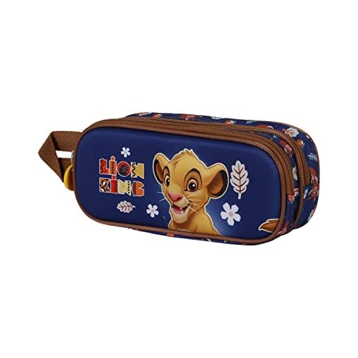 KARACTERMANIA El Rey León Little Face-Estuche Portatodo 3D Doble, Azul