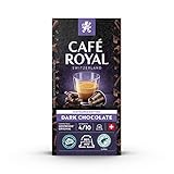 Café Royal Dark Chocolate Flavoured 100 Kapseln für Nespresso Kaffee Maschine - 4/10 Intensität - UTZ-zertifiziert Kaffeekapseln aus Aluminium