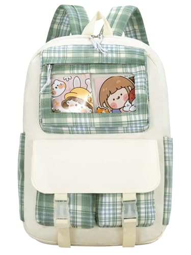 Image of Tinytot 30 Litre Japanese Korean Style School Bag Water-Resistant Laptop & Travel Backpack - Unisex Large 18 Inches Multipurpose Student Backpack for Boys & Girls, Men & Women