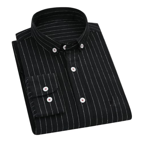 Chemise à manches longues pour homme décontractée vêtement rayé printemps été