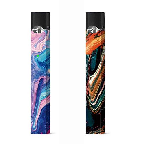2 Pack Skin Wrap for Juul - Paint Free Flow Pattern - Unique Vinyl Decal Sticker for Juul
