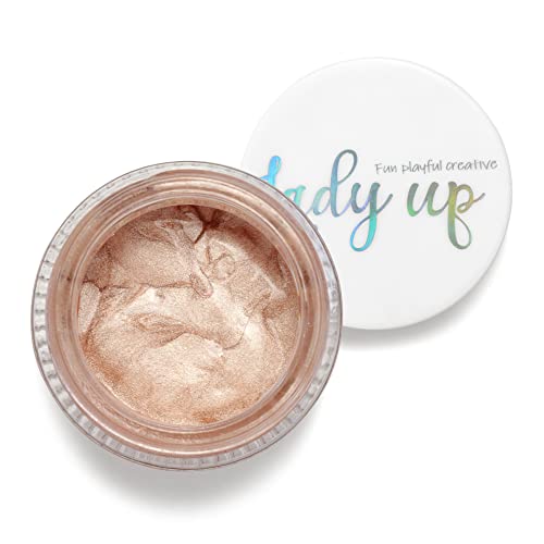 Lady Up Body Glitter, Holographic Glitter Gel For Body, Face, Eye, Hair, Nail Art Color Glitter, Christmas And Party Makeup (Champagne Glimmering) #TOP21