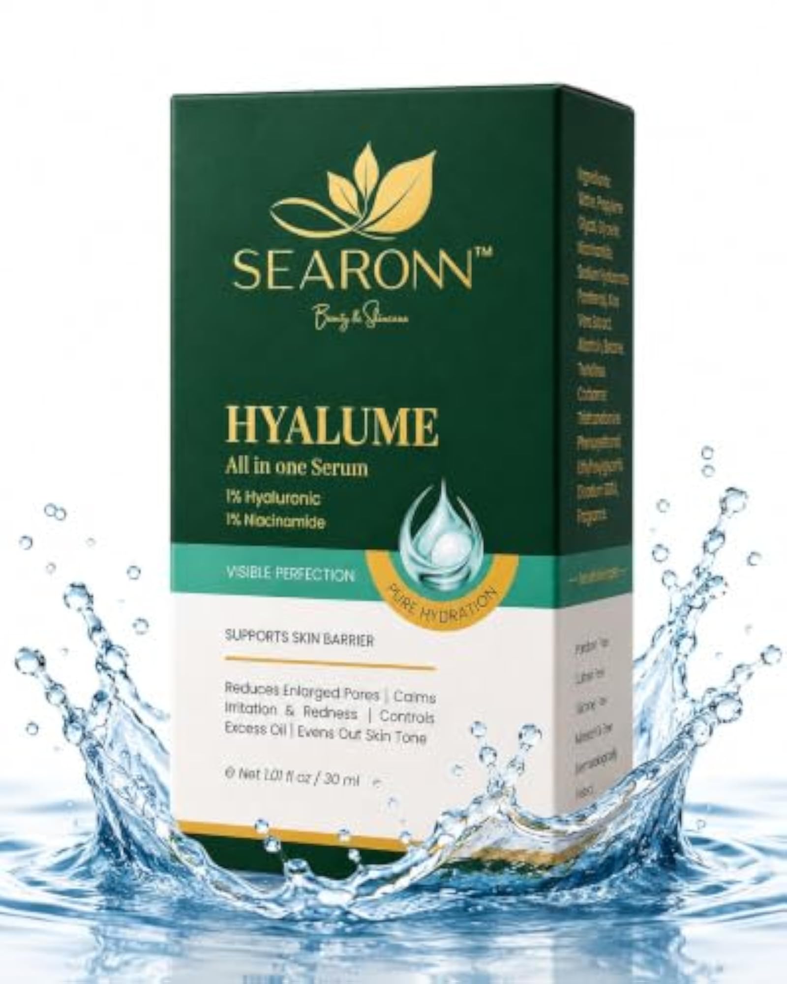 Hydrating Face Serum with Niacinamide, Lightweight Facial Serum