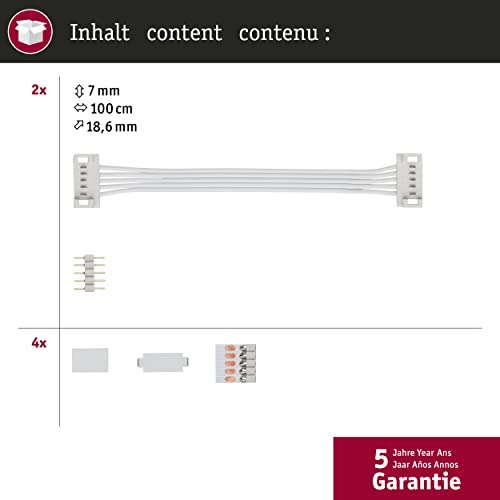 Paulmann Verbinder-Set 144W (max) Kabellänge: 10cm 24V Kunststoff (L x B x H) 100 x 19 x 7mm 70919
