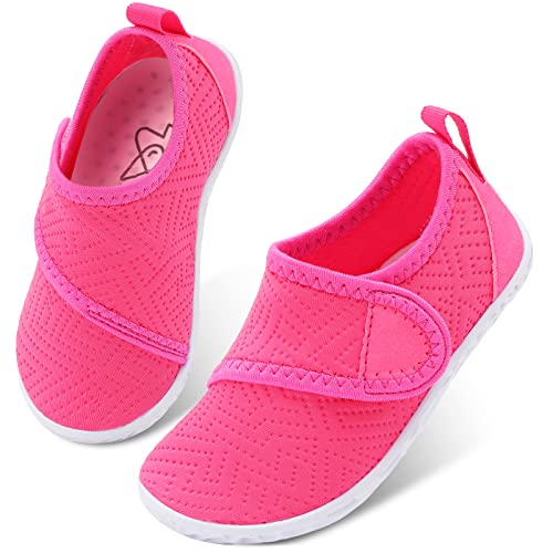 Image of LeIsfIt Toddler Water Shoes Boys Girls Aqua Socks Kids Breathable Swim Shoes Non-Slip Barefoot Beach Shoes
