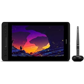 Mesas Digitalizadoras HUION KAMVAS Pro 12 GT-116 Caneta Exibição Função de inclinação 8192 Caneta Caneta de pressão, tela totalmente laminada, 120% sRGB