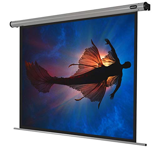 celexon Pantalla motorizada para Cine en casa y presentaciones Montaje de Pared o de Techo HomeCinema - 180 x 135 cm - 4:3 Cover