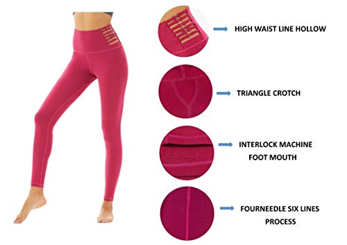 Era of Coloration Womens High Waist Yoga Pants with Pockets Tummy Control Workout Running Leggings (Small, Blue-1) Era of Coloration Womens High Waist Yoga Pants with Pockets Tummy Control Workout Running Leggings (Small, Blue-1)