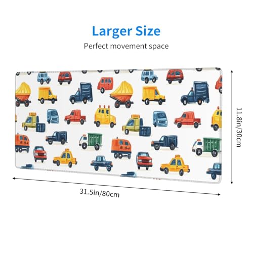 Tapis de souris pour clavier PC grand modèle résistant avec base en caoutchouc stable