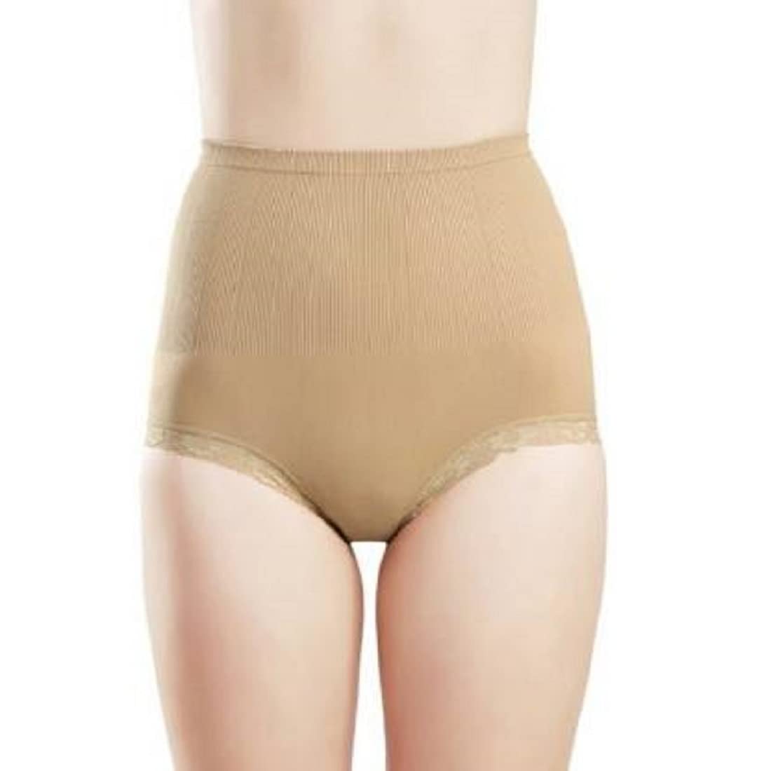 Women's Stretch Nylon Seamless Tummy Control Blended High Waist Tummy Thigh Ladies Shapewear Body Shaper High Waist Gym Panty Solid Body Belt Fitness Hot Shaper Sweat Waist Slimmer-image-32