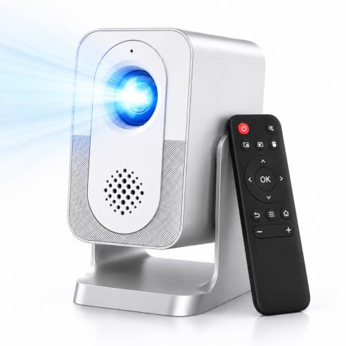 Sekyo Lumina Portable Projector, 1080P & 4K Ultra HD Support, Mini Projector for Room, Auto Keystone, WiFi 6, Bluetooth, OTT Apps, HDMI, 5000 Lumens, 230° Rotatable, 150" Display