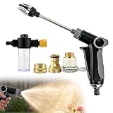Power Jet Hochdruckpistole, 2026 Neu Water Blitz Hochdruckreiniger, Ultrawasher Turbo Hochdruckreiniger Einstellbarer Wasserdurchfluss, TurboWasher für Gartenschlauch Für Autowäsche, Garten (1PC)