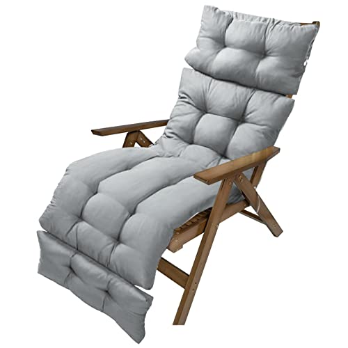 Jildouf Cojín para tumbona al aire libre, cojín de asiento para silla mecedora al aire libre, cómodo cojín para exteriores, interiores, oficinas, jardín, patio, sillas de salón