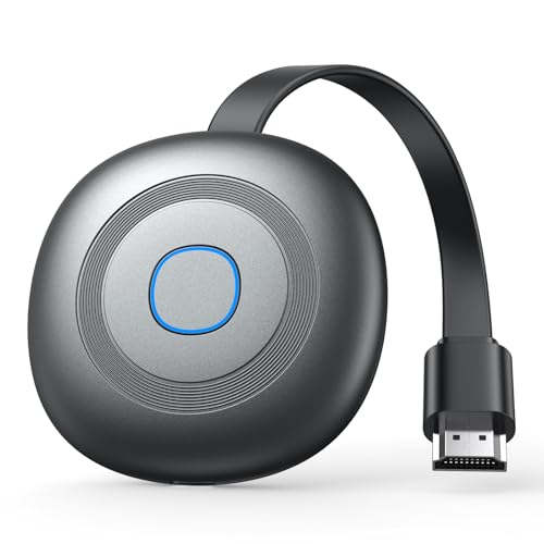 Wireless HDMI Adapter für TV,HD Miracast Wireless Display Dongle 2.4/5 GHz,WiFi Display Adapter Unterstützt Miracast/DLNA/Airplay, Kompatibel mit iPhone/iPd/Android/Windows/Laptop/Beamer/Monitor/IOS