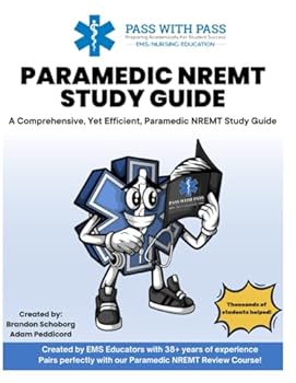 Paperback Paramedic NREMT Study Guide Book