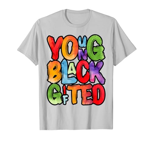 Jóvenes Negros Dotados Hombres Mujeres Niños Mes de la Historia Negra Camiseta