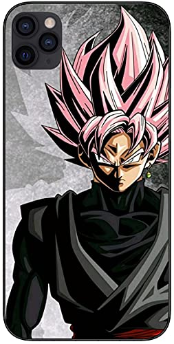 Funda para iPhone 11 Pro Max Dragon-ball Super Zamasu negro Goku 6, silicona TPU ultra delgado a prueba de golpes teléfono caso (negro)