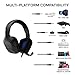 immagine 7THE G-LAB Korp COBALT Cuffie da Gaming PS4 - Microfono Cuffie Stereo, Ultra Leggero, Cuffie per Basso Elettrico - Mic Jack da 3,5 mm per PC PS4 Xbox One Mac Nintendo Switch Tablet Smartphone (Nero)