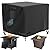 WICKTICK Square Gas Fire Pit Cover 32 x 32 x 24 Inch, Waterproof & 600D Heavy Duty Fire Table Cover for 28x28, 30x30, 32x32 Inch Patio Tall Propane Firepits