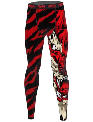 Men's Compression Pants Active Athletic Quick Dry Base Layer Leggings Spats for BJJ Running Gym Yoga MMA2