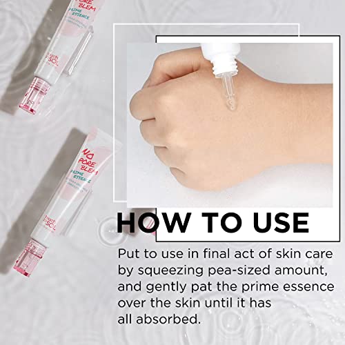 Touch In Sol Radiant Booster Makeup Primer Serum 1.01 Fl.oz - Pore Minimizing And Skin Smoothing Facial Essence With Calendula Flower Extract And Damask Rose Water - No Pore Blem Prime Essence #TOP6