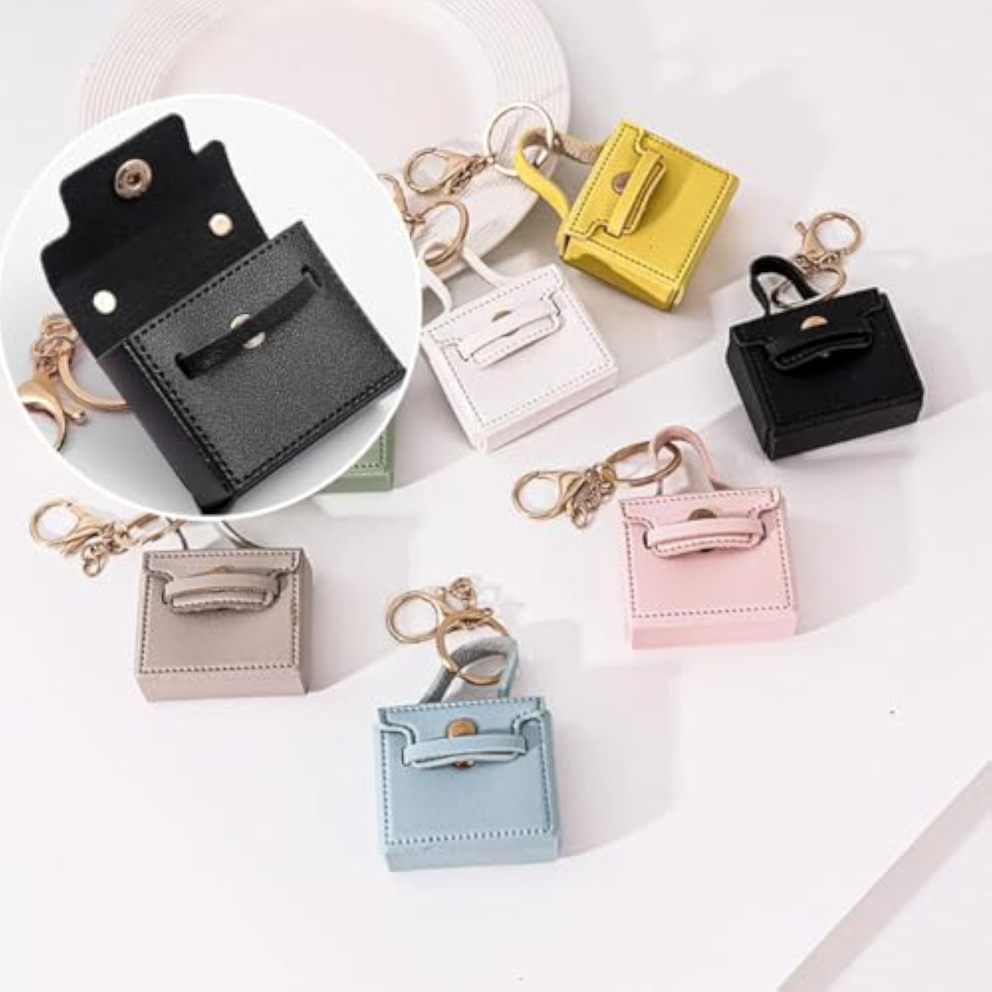 Mini Backpack Keychain Makeup Bag, Cute Coin Wallet