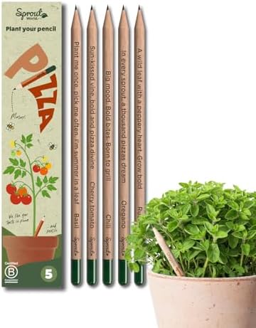 SproutWorld Lápices | Pizza Edition | Lápices plantables con semi...