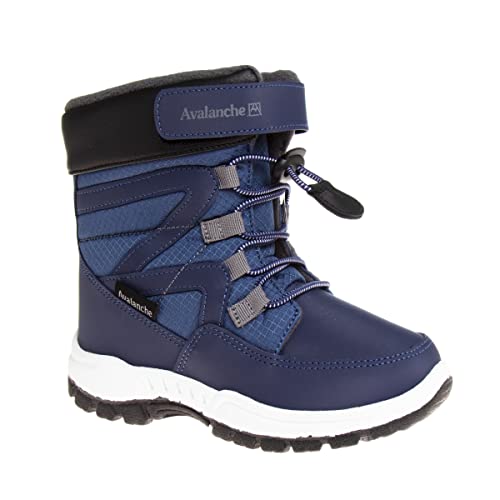 [Avalanche] ~߃\[tEFU[AEghAu[c Avalanche Boys Winter Snow Boots Insulated Cold lCr[u[ 4 Big Kid