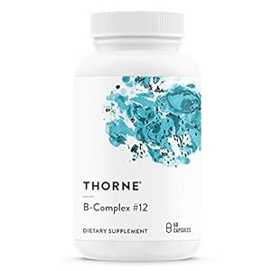 Thorne B-Complex #12 – Vitamin B Complex with Active B12 and Folate – 60 Capsules