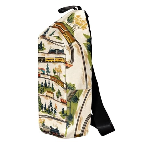 Sac à dos à bandoulière multicolore au design compact de voyage - 3