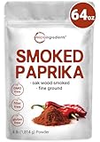 Smoked Paprika Powder, 4 lb (64 oz) | Premium Spanish Source | Sweet & Smoky Flavor | Great for Marinades, Meats & Dressings | Additive Free, Non-GMO, Bulk Supply