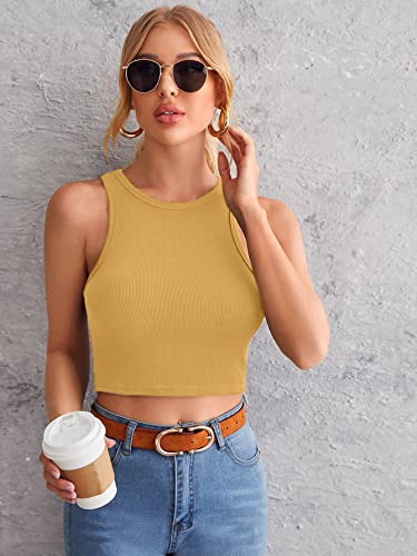 Image of Leriya Fashion Women's & Girls' Solid Asymmetrical Round Neck Cotton & Rayon Crop Top