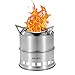 Produktbild Lixada Camping Kocher Edelstahl Tragbar Holzofen Tragbar Verfestigter Alkohol