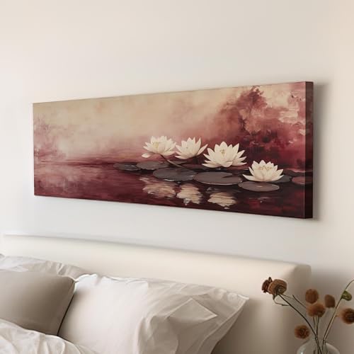 Toile Nénuphars sereins pour décoration chambre panoramique