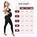 SINOPHANT Women's Maternity Leggings Over The Belly with Pockets,Pregnancy Yoga Pants Workout Leggings Navy Blue M