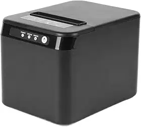 Impressora Térmica de Recibos, 80mm, 203 DPI, USB e LAN, Preta