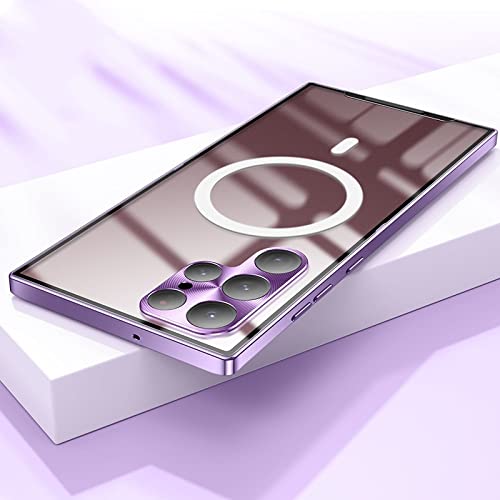 Coque magnétique pour Samsung S20 FE ultra-mince violette Note 20 10 S22 Ultra