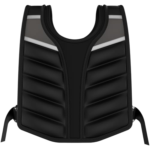 Body Factor Weighted Vest for Men and Women with Reflective Stripes 10LB/15LB/20LB/13LB-22LB Adjustable Buckle Straps Weight Vests for Strength Training, Running, Fitness, Cardio, Weight Loss
